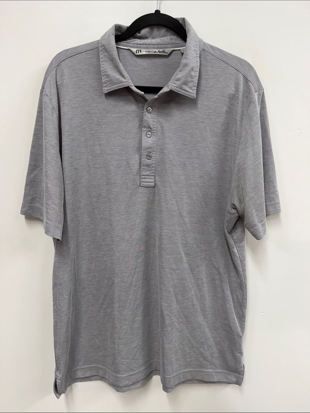 Travis Mathew Light Grey Men's Polo L